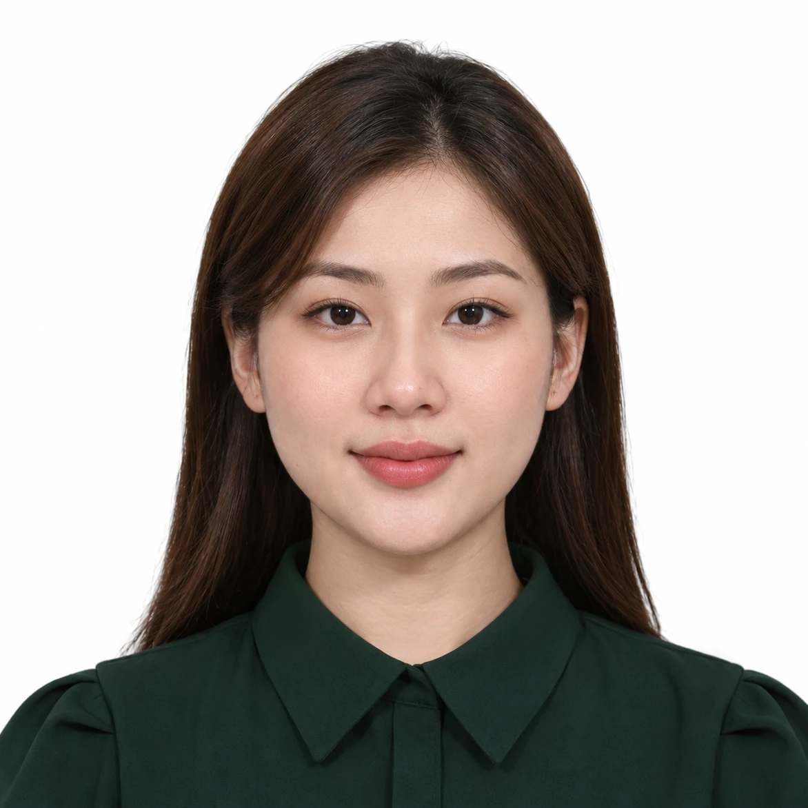 Mẫu ảnh thẻ — trang phục tối màu