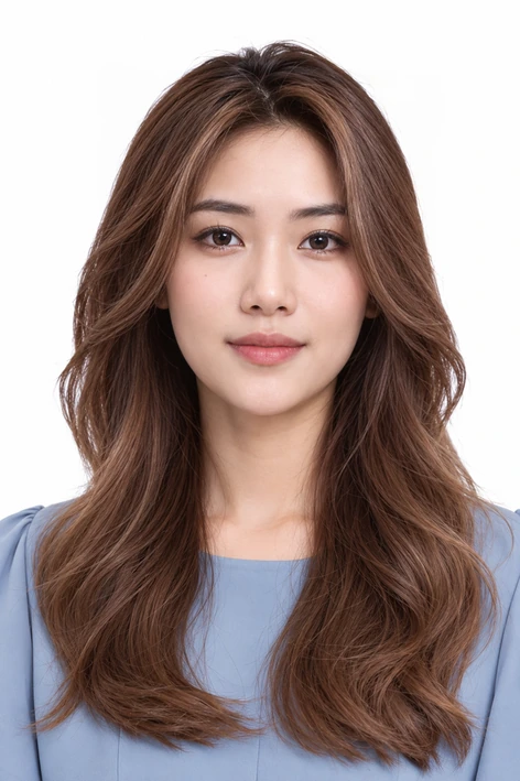 Mẫu chân dung hồ sơ — tông xanh